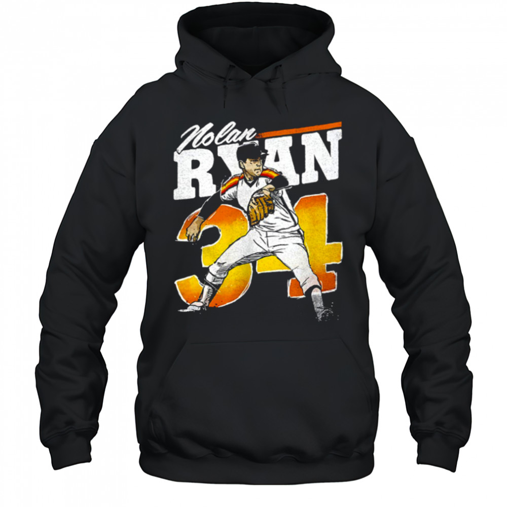 Nolan Ryan Houston Astros MLB baseball player retro shirt Hoodie