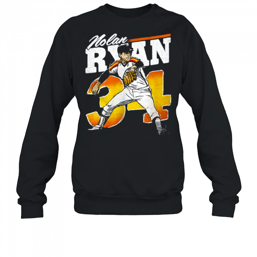 Nolan Ryan Houston Astros MLB baseball player retro shirt Sweatshirt