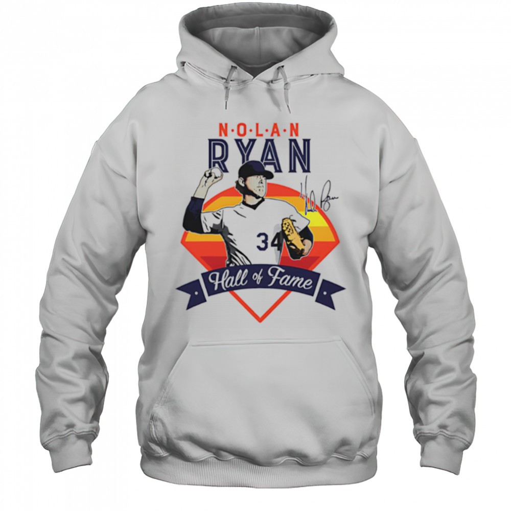 Nolan Ryan Houston Hall Of Fame vintage signature shirt Hoodie