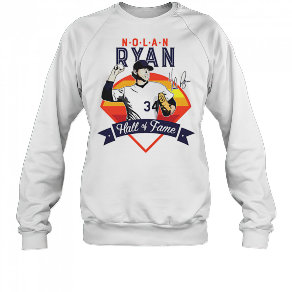 Nolan Ryan Houston Hall Of Fame vintage signature shirt Sweatshirt