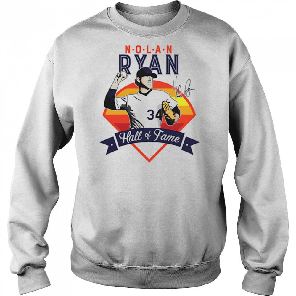 Nolan Ryan Houston Hall Of Fame vintage signature shirt Hoodie