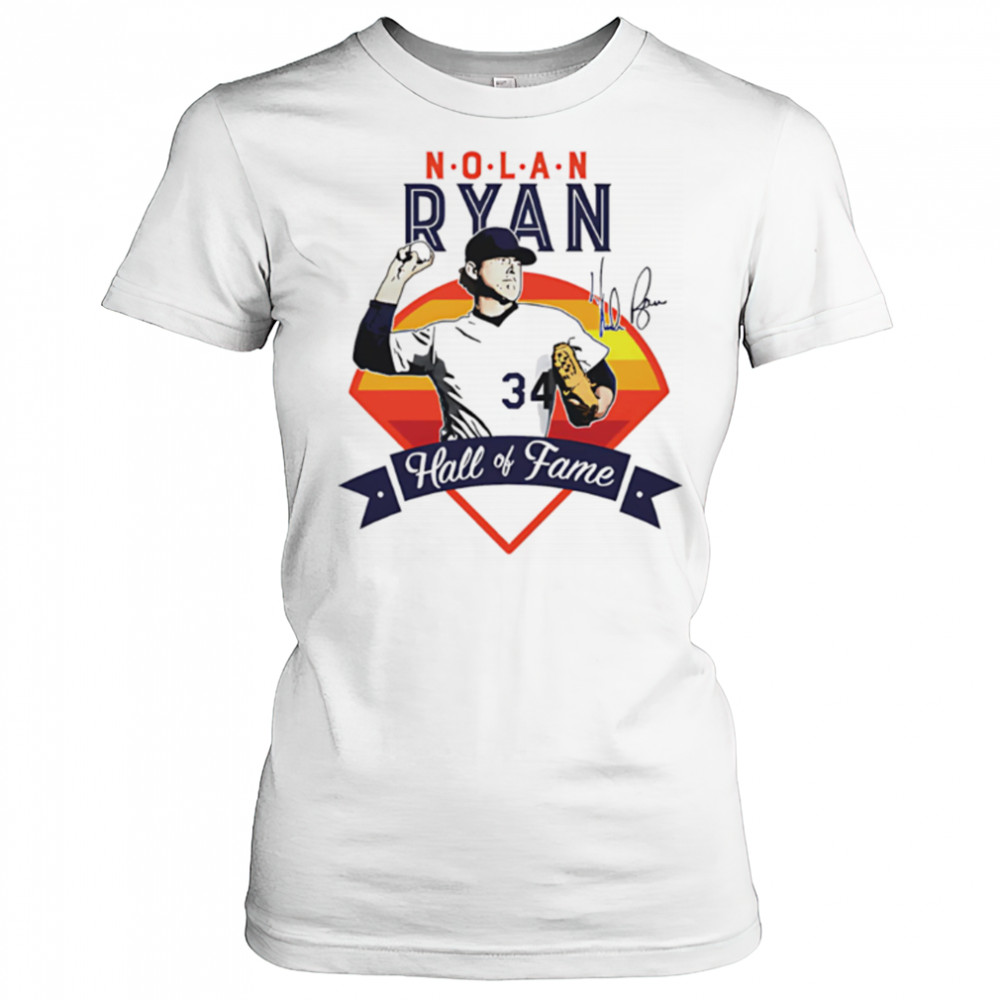 Nolan Ryan Houston Hall Of Fame vintage signature shirt Women's T-shirt