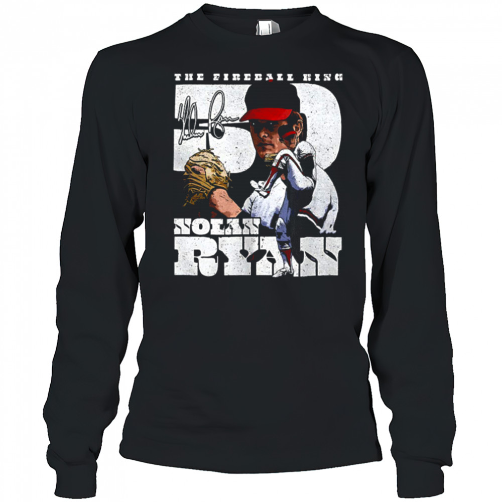 Nolan Ryan Los Angeles Angels MLB baseball player a throwback dual shirt Long Sleeved