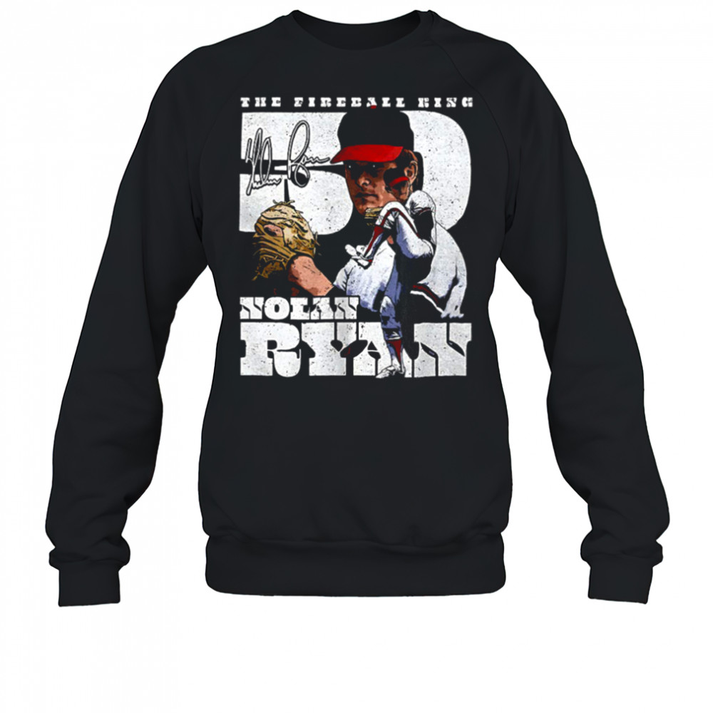Nolan Ryan Los Angeles Angels MLB baseball player a throwback dual shirt Sweatshirt