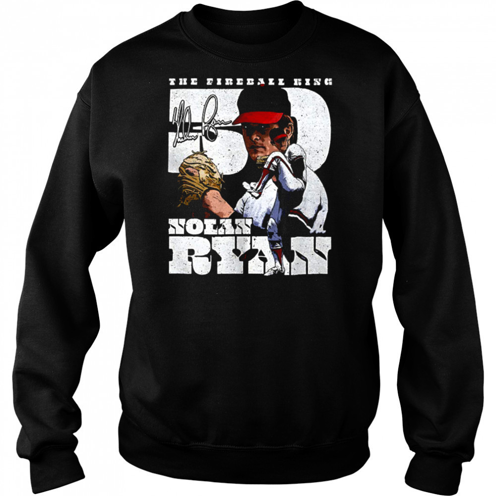 Nolan Ryan Los Angeles Angels MLB baseball player a throwback dual shirt Hoodie