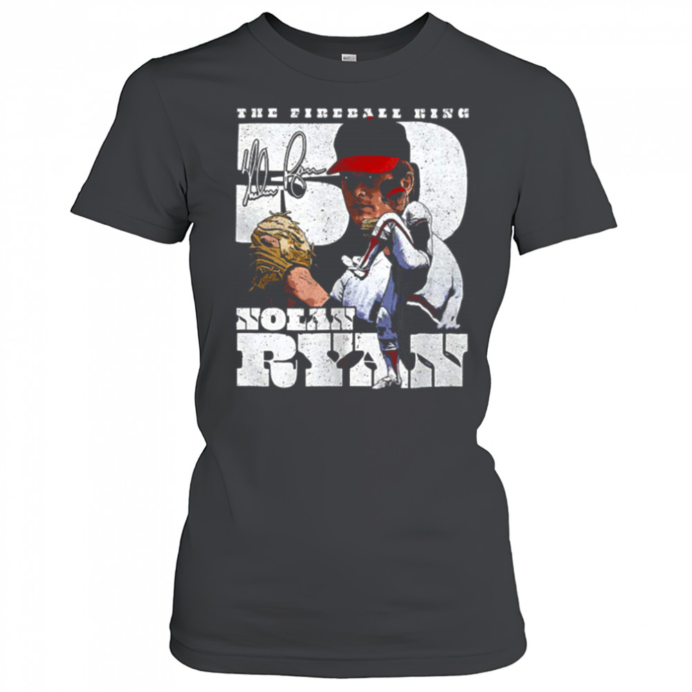 Nolan Ryan Los Angeles Angels MLB baseball player a throwback dual shirt Women's T-shirt