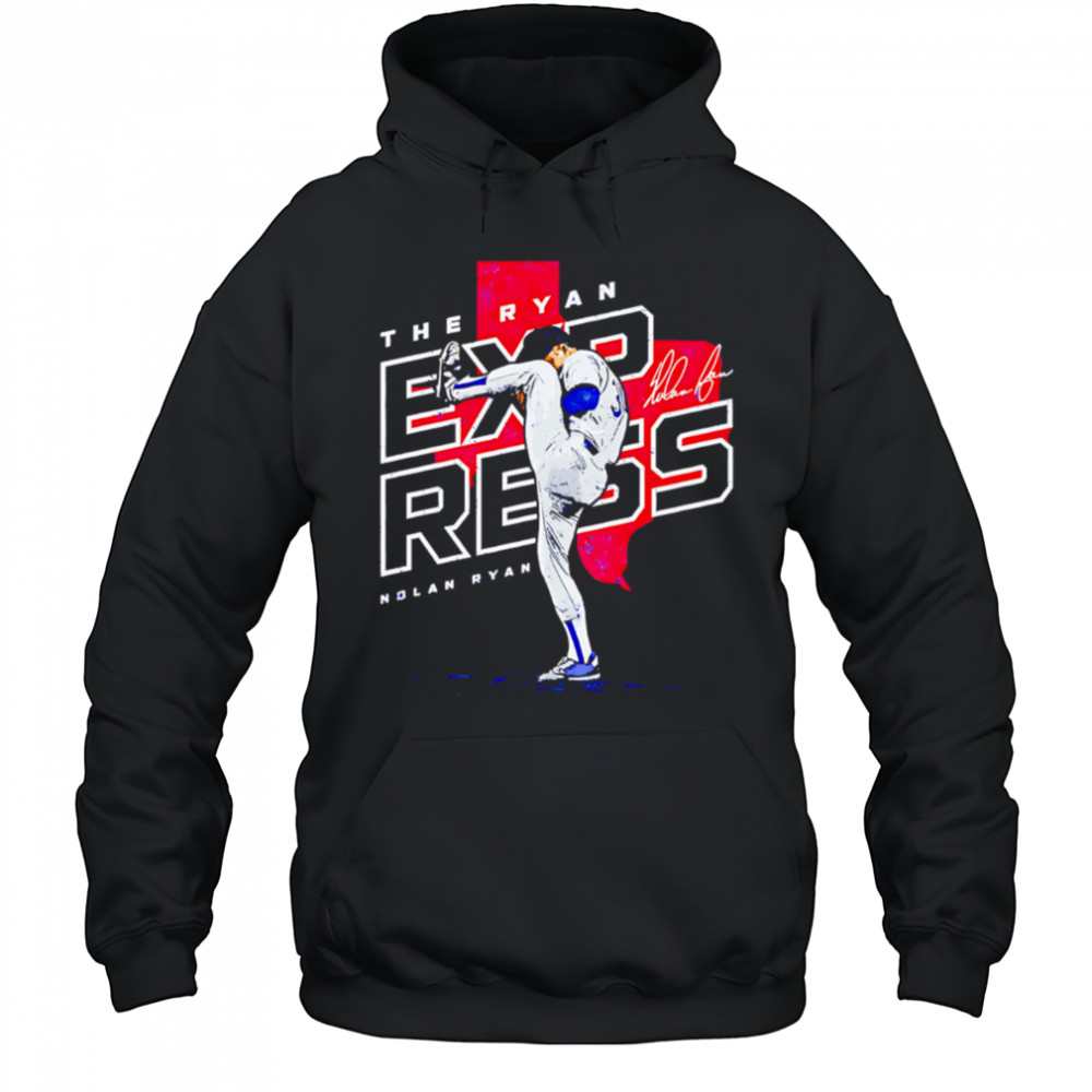 Nolan Ryan Texas Player Map signature vintage shirt Hoodie