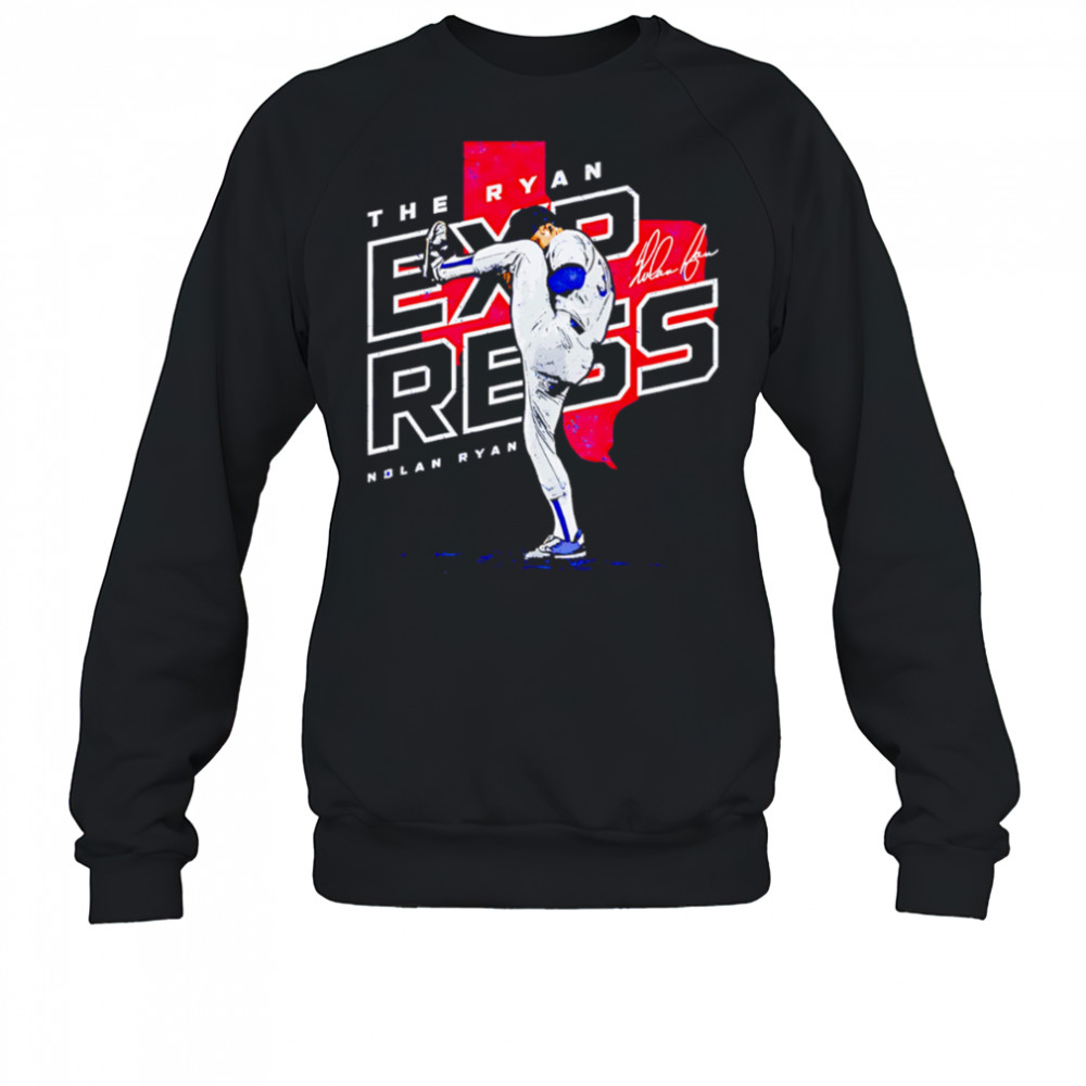 Nolan Ryan Texas Player Map signature vintage shirt Sweatshirt