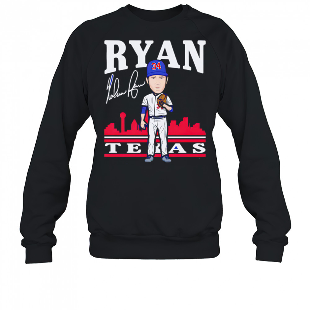 Nolan Ryan Texas Toon cartoon signature shirt Sweatshirt
