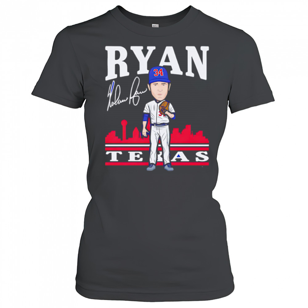 Nolan Ryan Texas Toon cartoon signature shirt Women's T-shirt