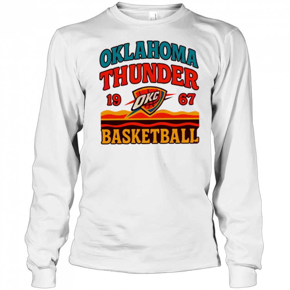 Oklahoma City Thunder Retro Basketball Vintage Game Day 1967 shirt Long Sleeved
