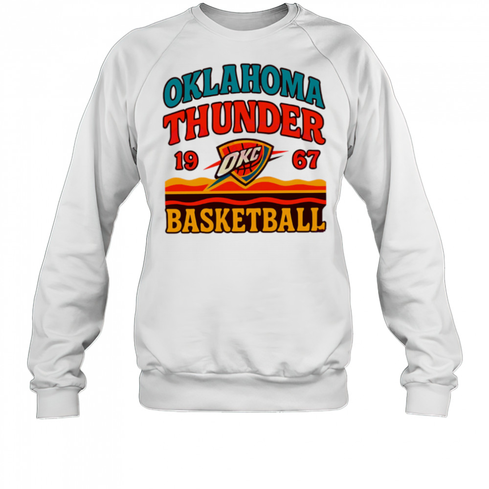 Oklahoma City Thunder Retro Basketball Vintage Game Day 1967 shirt Sweatshirt