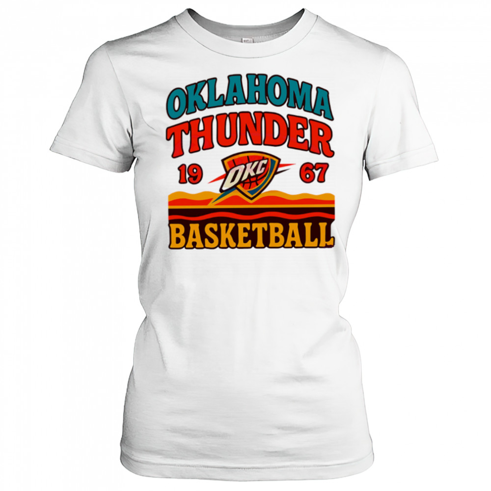Oklahoma City Thunder Retro Basketball Vintage Game Day 1967 shirt Women's T-shirt