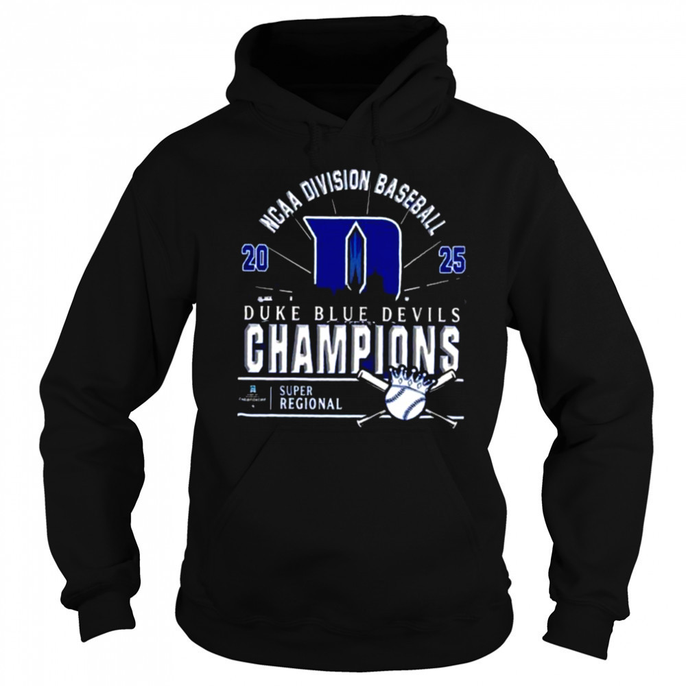 Original Duke Blue Devils Ncaa Division Baseball 2025 Champions Regional Skyline T Shirt Sweatshirt