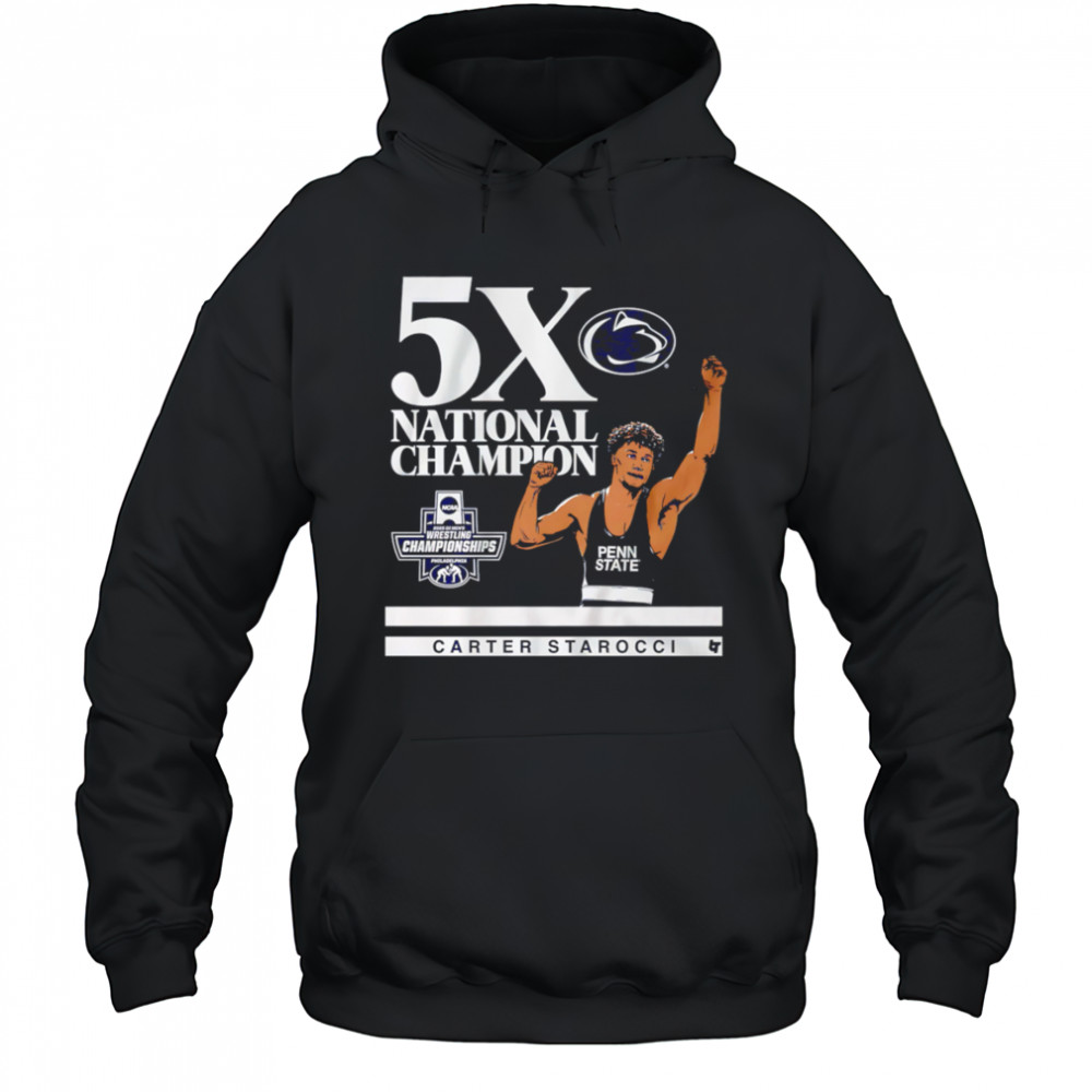 Penn State Nittany Lions Carter Starocci 5X shirt Hoodie