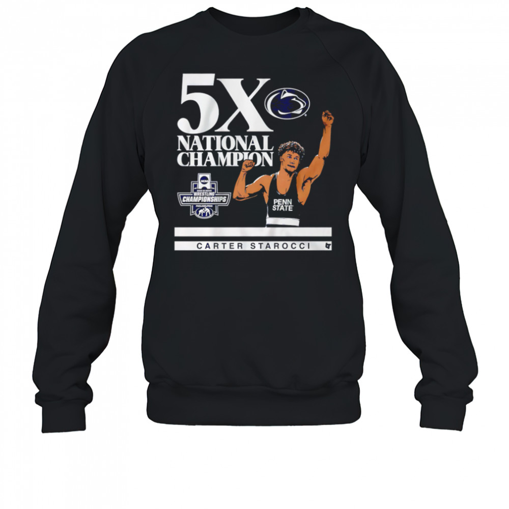 Penn State Nittany Lions Carter Starocci 5X shirt Sweatshirt