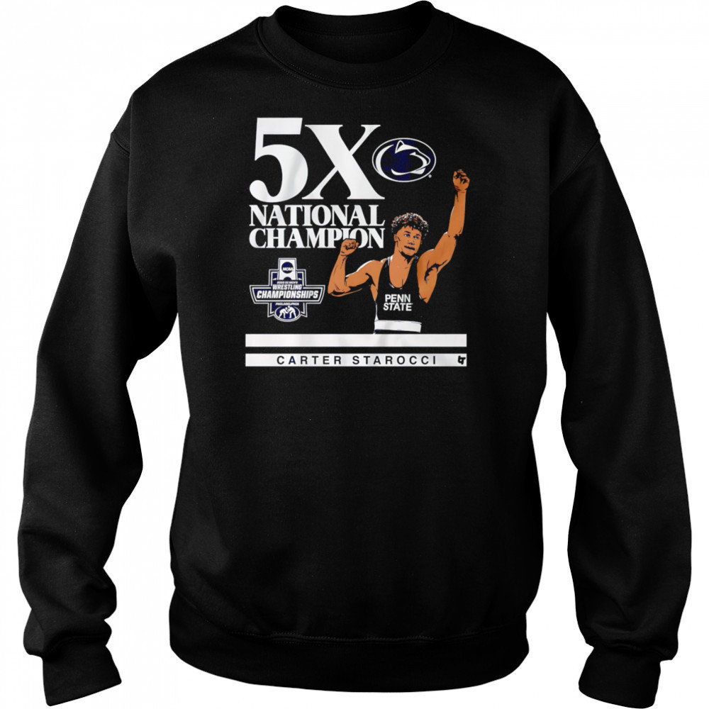Penn State Nittany Lions Carter Starocci 5X shirt Hoodie