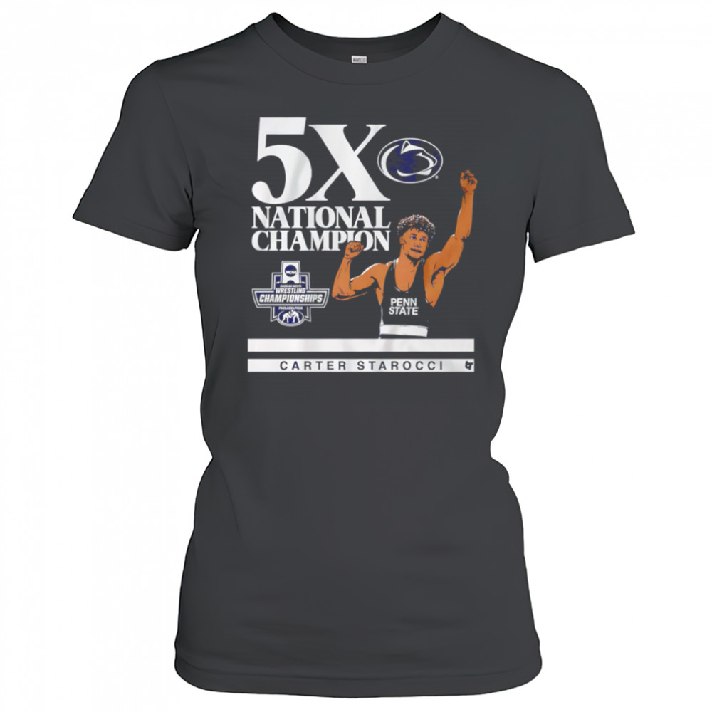 Penn State Nittany Lions Carter Starocci 5X shirt Women's T-shirt