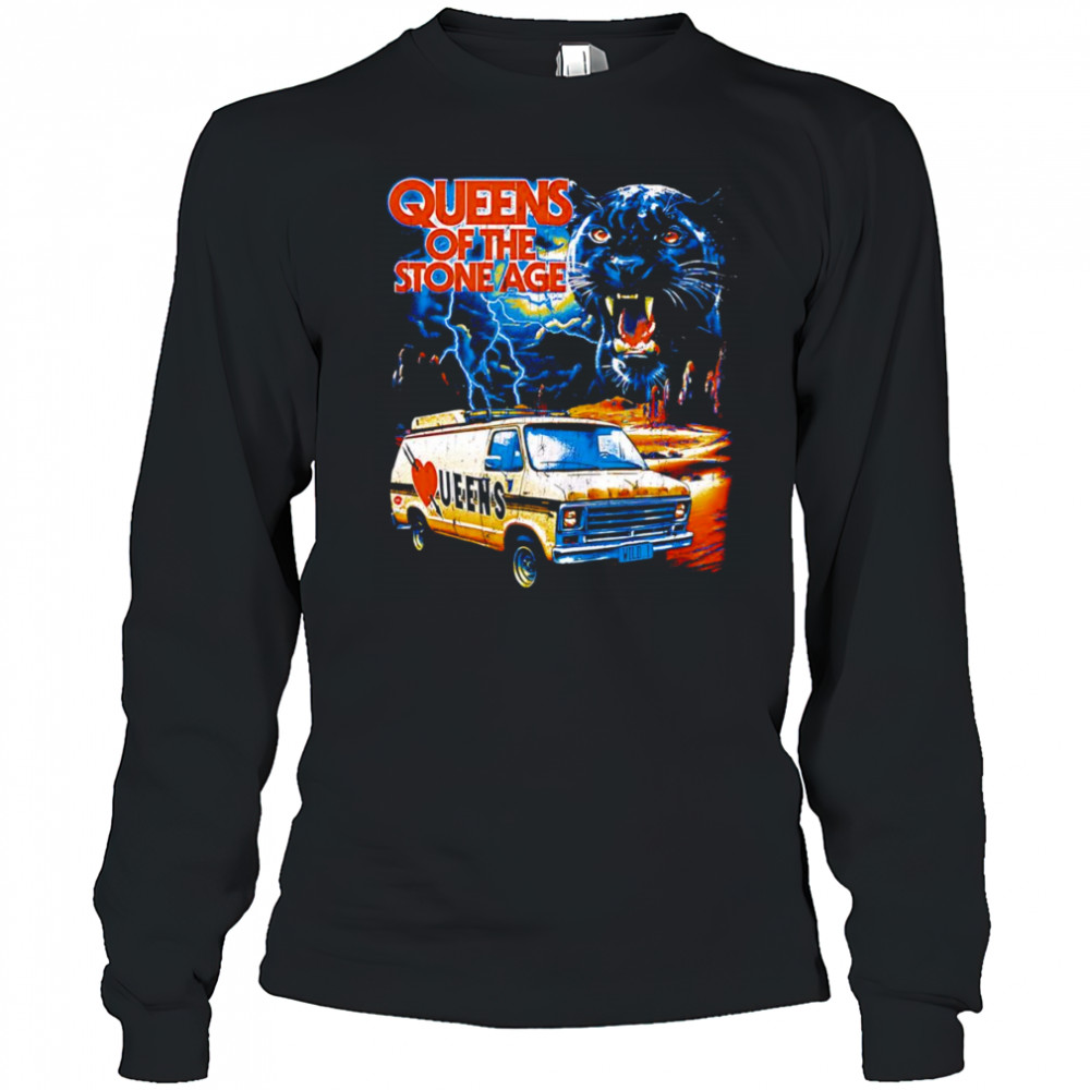 Queens of the stone age retro shirt Long Sleeved