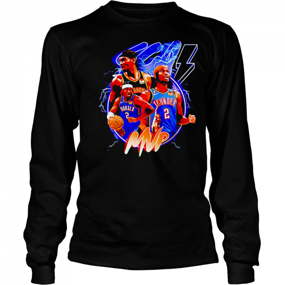 Shai Gilgeous-Alexander MVP Thunder shirt Long Sleeved