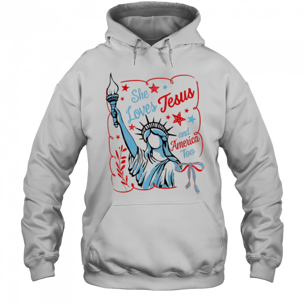 She Loves Jesus and America too vintage shirt Hoodie