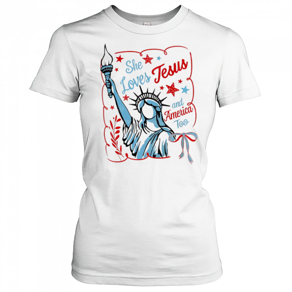 She Loves Jesus and America too vintage shirt Women's T-shirt
