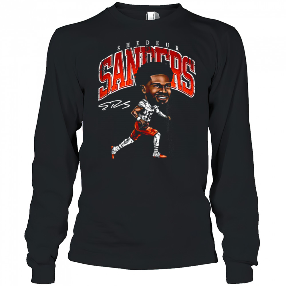 Shedeur Sanders Cleveland Browns NFL football cartoon shirt Long Sleeved