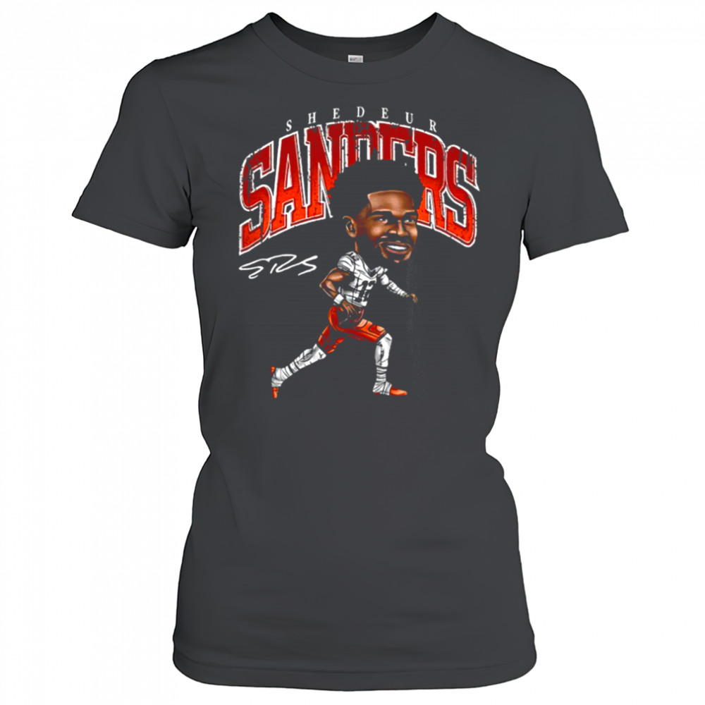 Shedeur Sanders Cleveland Browns NFL football cartoon shirt Women's T-shirt