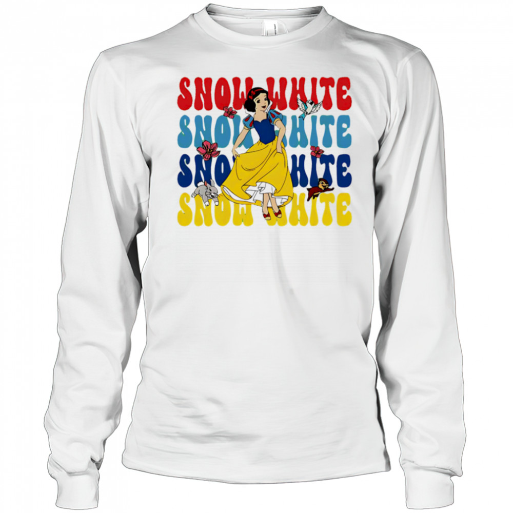 Snow White repeat cartoon cute shirt Long Sleeved