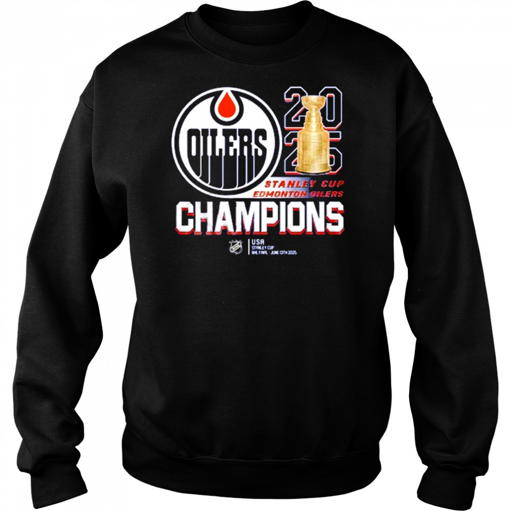 Stanley Cup Final 2025 Champions Edmonton Oilers shirt Hoodie