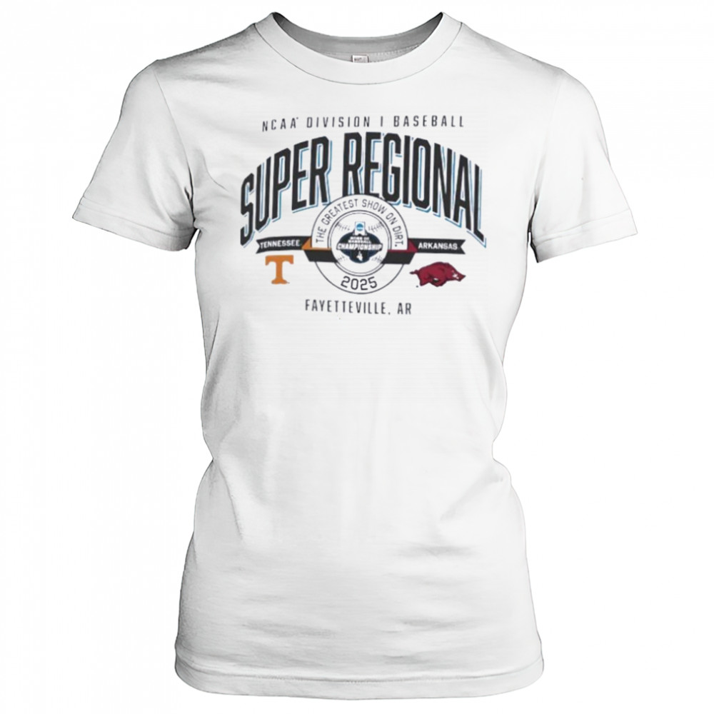 Tennessee vs Arkansas NCAA DI Baseball Super Regional 2025 the greatest show on dirt shirt Women's T-shirt