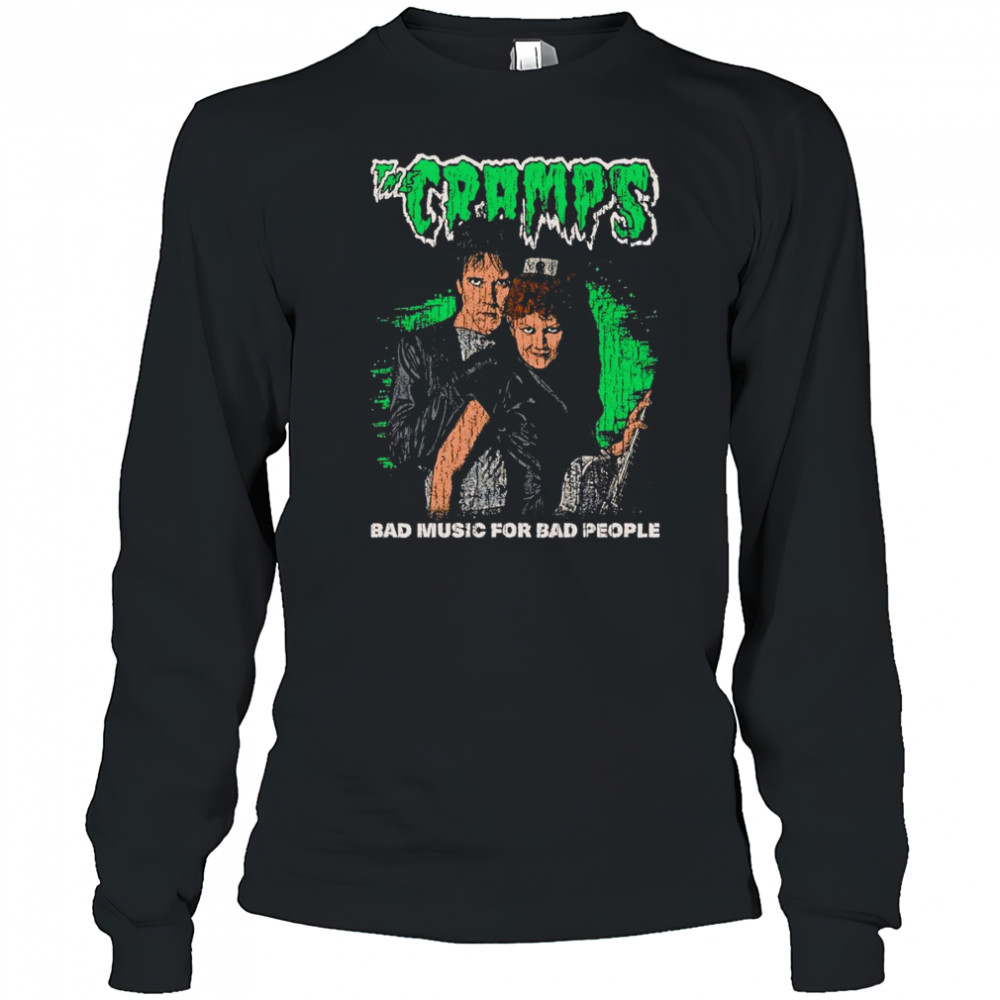 The Cramps bad music for bad people shirt Long Sleeved