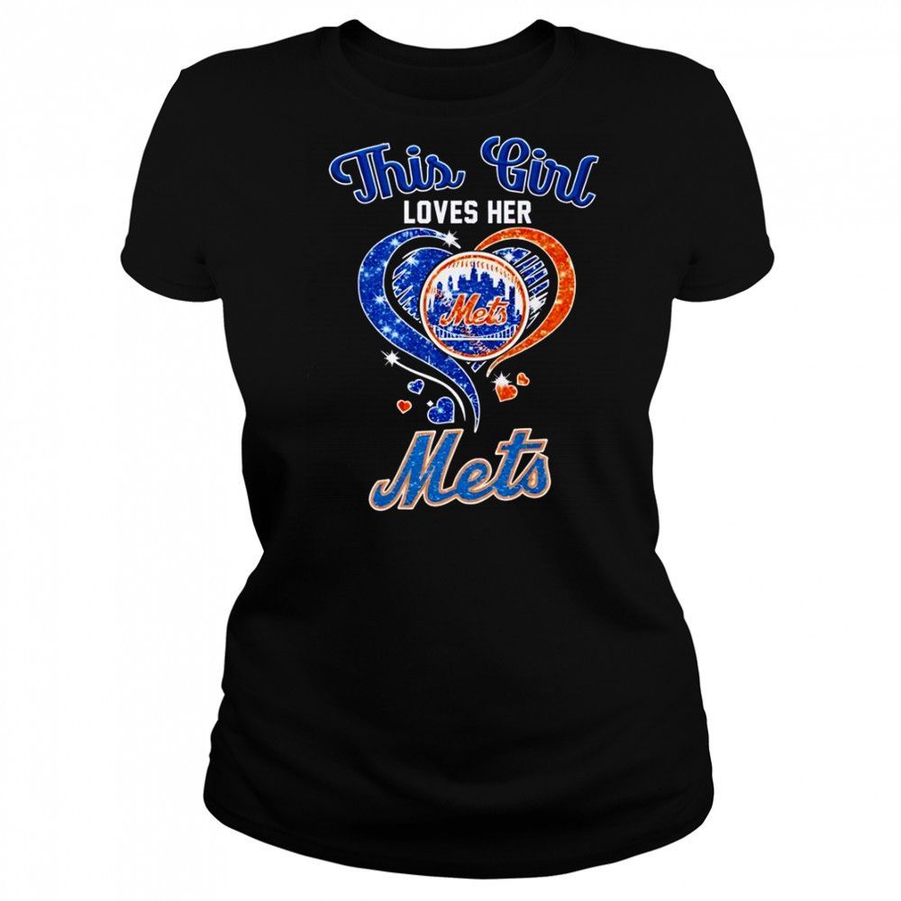 This Girl Loves Her New York Mets T-Shirt Women's T-shirt
