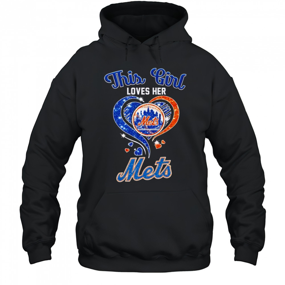 This Girl Loves Her New York Mets T-Shirt Hoodie