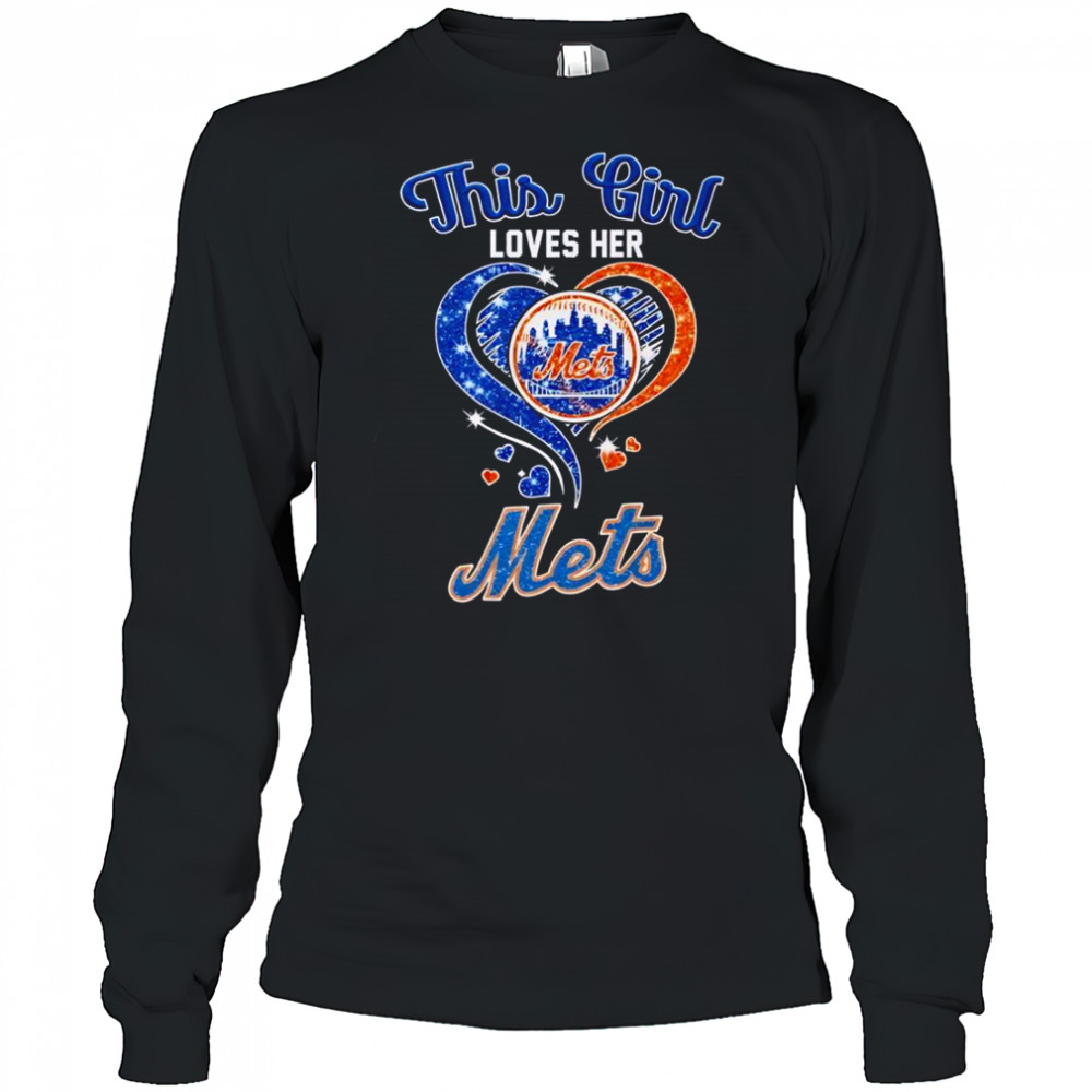 This Girl Loves Her New York Mets T-Shirt Long Sleeved