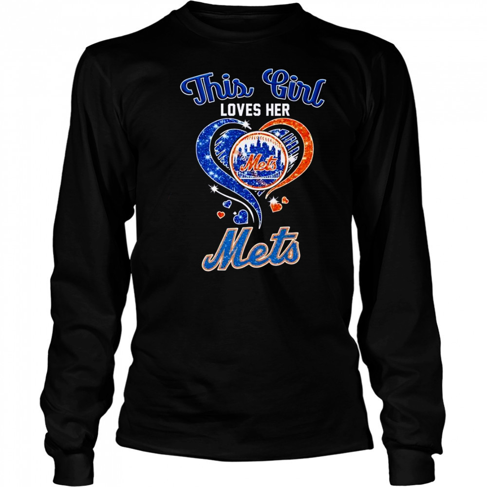 This Girl Loves Her New York Mets T-Shirt Long Sleeved