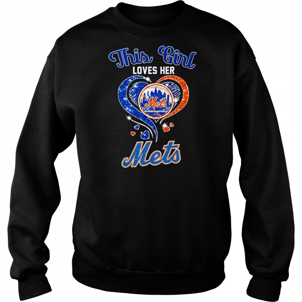 This Girl Loves Her New York Mets T-Shirt Hoodie