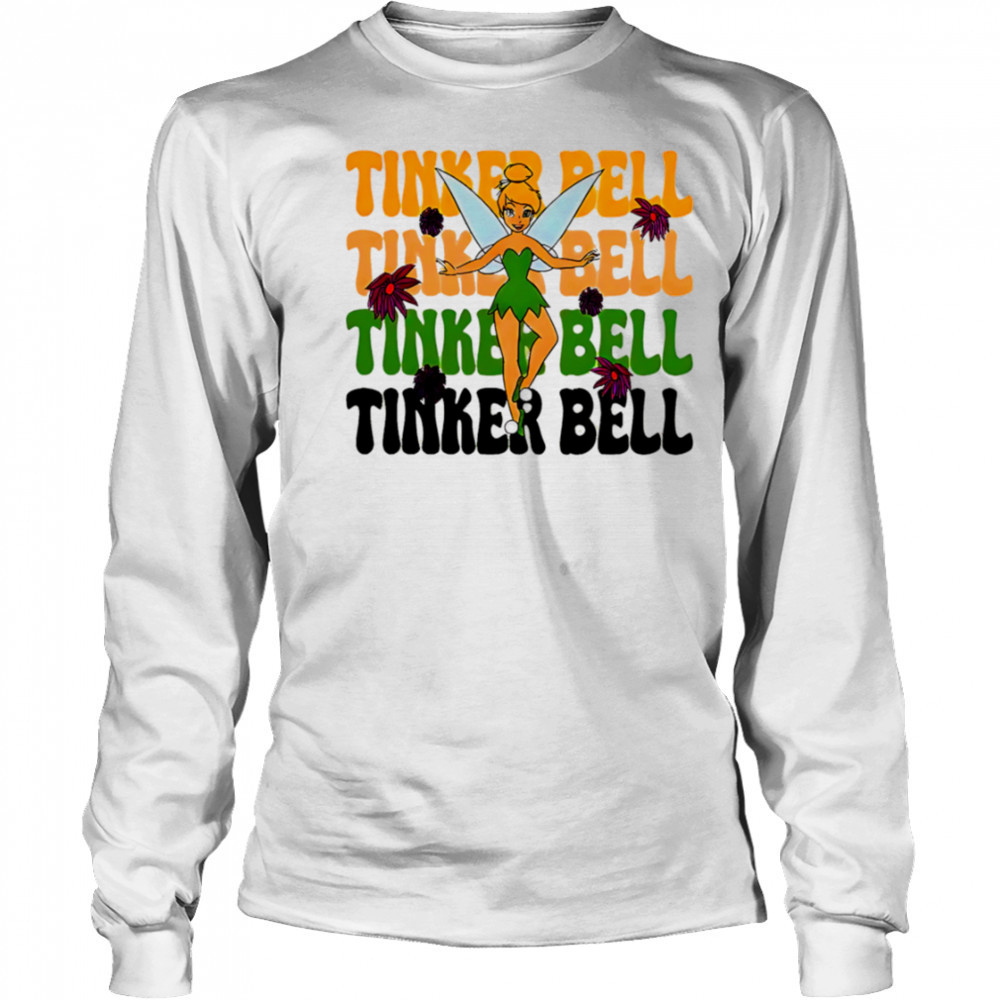 Tinker Bell repeat cartoon cute shirt Long Sleeved