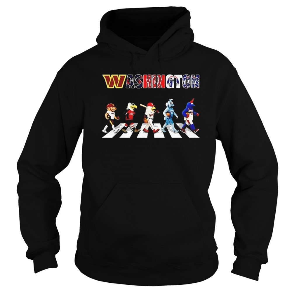 Washington Sports Teams Mascot Abbey Road 2025 Shirt Sweatshirt