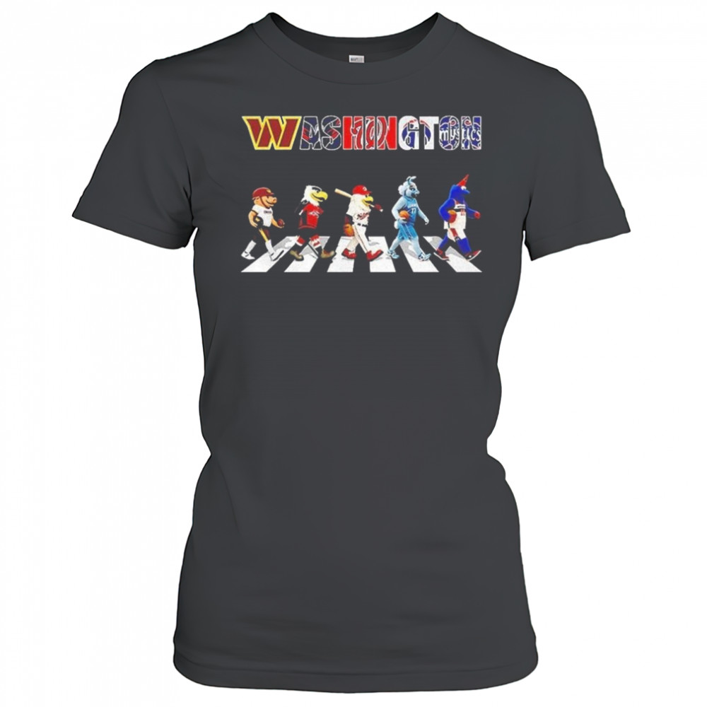 Washington Sports Teams Mascot Abbey Road 2025 Shirt Women's T-shirt