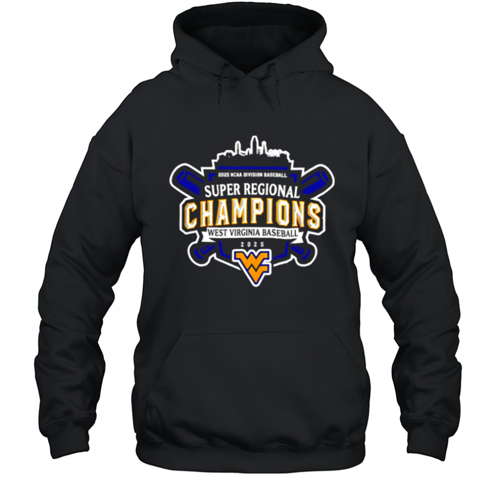 West Virginia Mountaineers 2025 NCAA D1 Super Regionals Champions logo shirt Hoodie