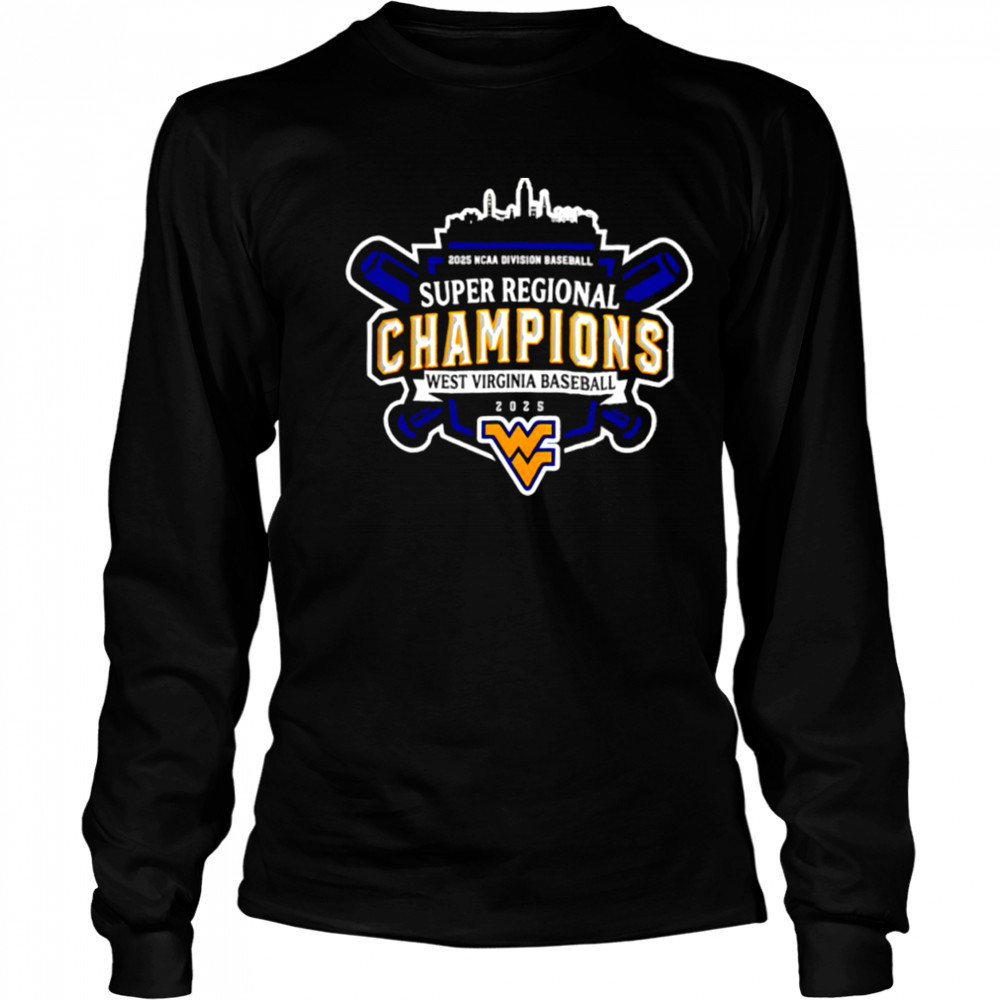 West Virginia Mountaineers 2025 NCAA D1 Super Regionals Champions logo shirt Long Sleeved