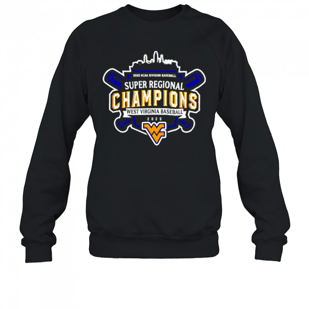 West Virginia Mountaineers 2025 NCAA D1 Super Regionals Champions logo shirt Sweatshirt