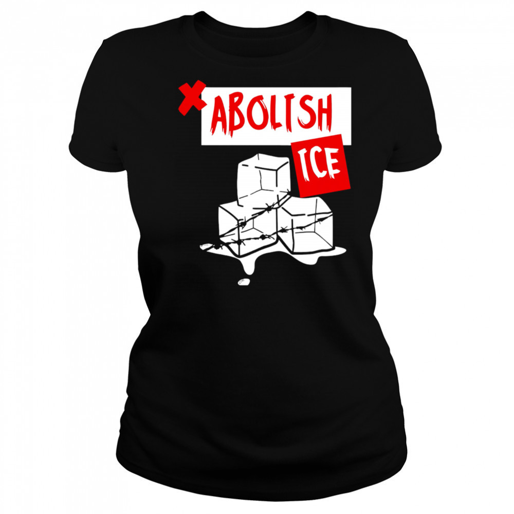 Abolish Ice Political Protest Melting Ice Graphic shirt Women's T-shirt