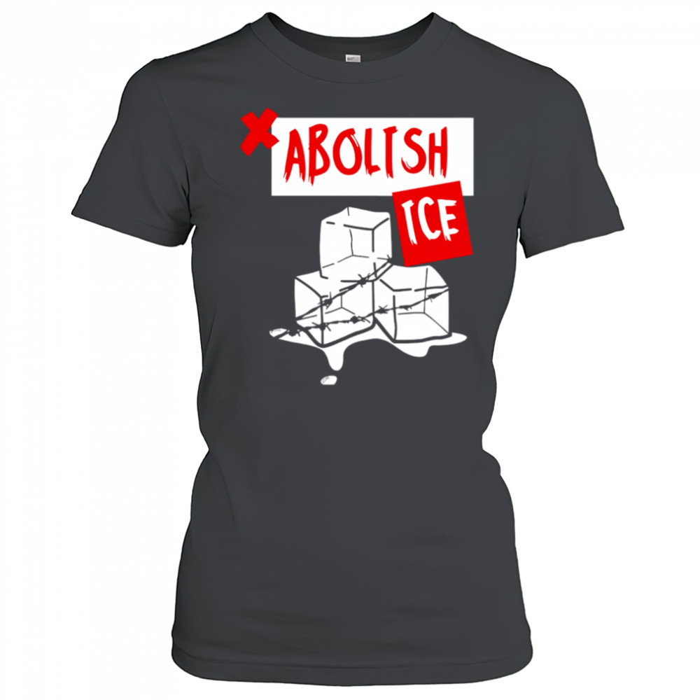 Abolish Ice Political Protest Melting Ice Graphic shirt Women's T-shirt