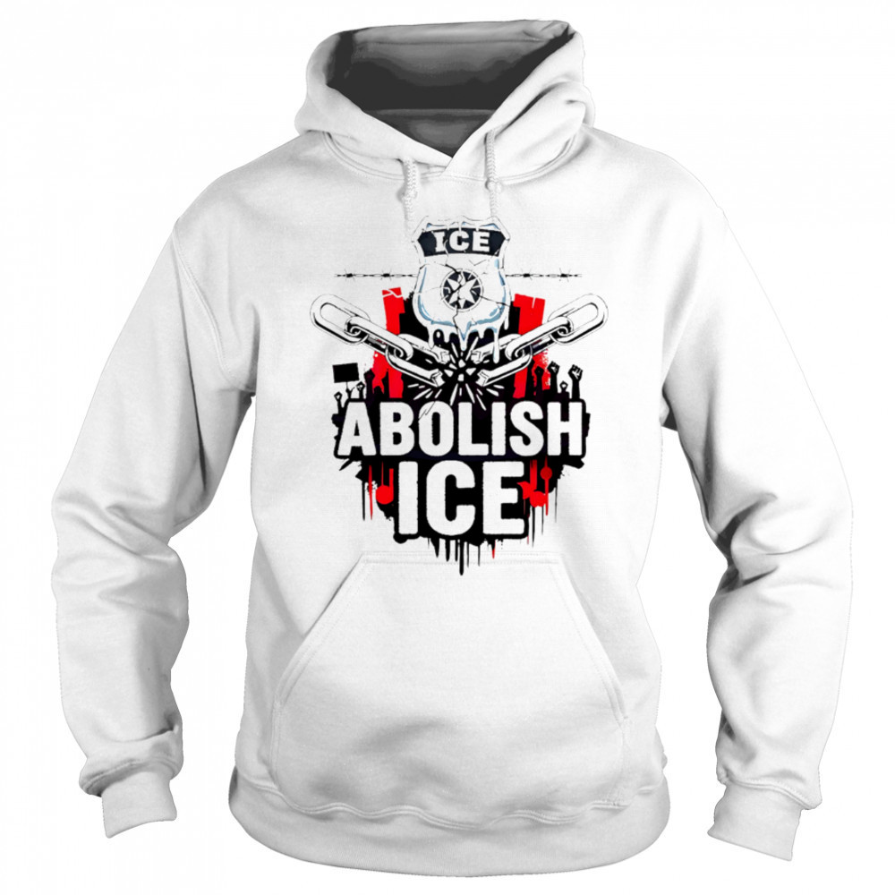 Abolish Ice Protest Graphic Badge Barbed Wire Art shirt Sweatshirt