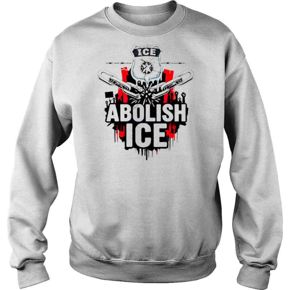 Abolish Ice Protest Graphic Badge Barbed Wire Art shirt Hoodie