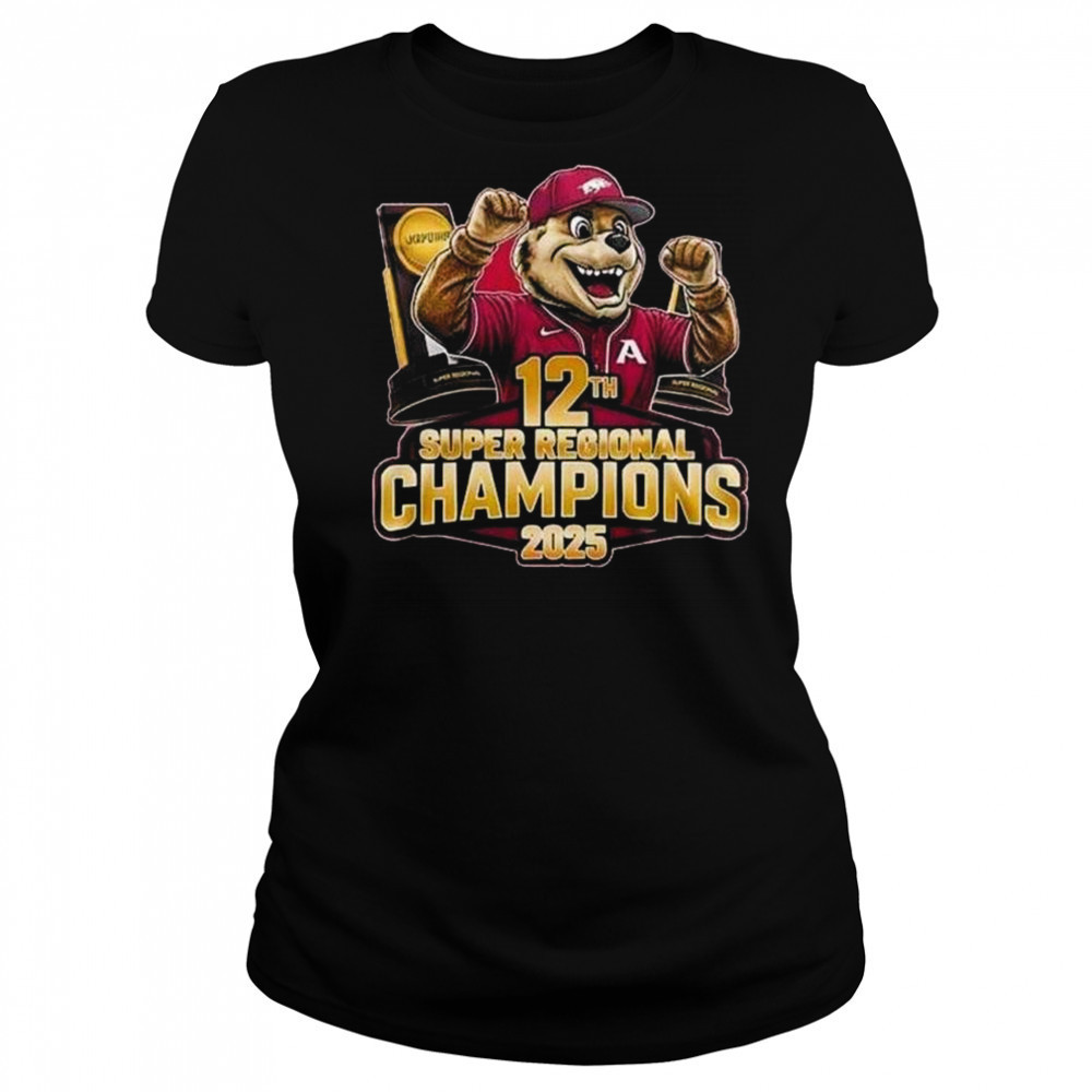 Arkansas Razorbacks 12th Super Regional Champions 2025 Mascot Shirt Women's T-shirt