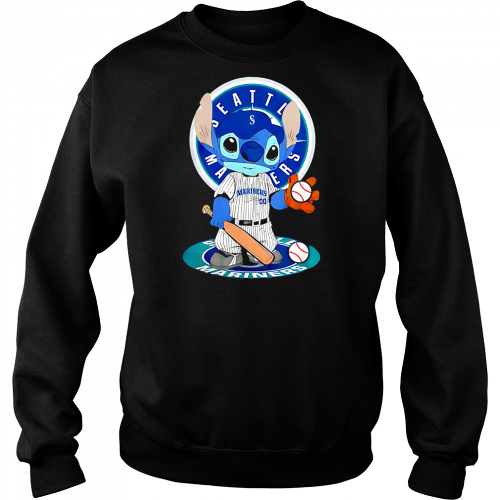 Baby Stitch Seattle Mariners Baseball Logo shirt Hoodie