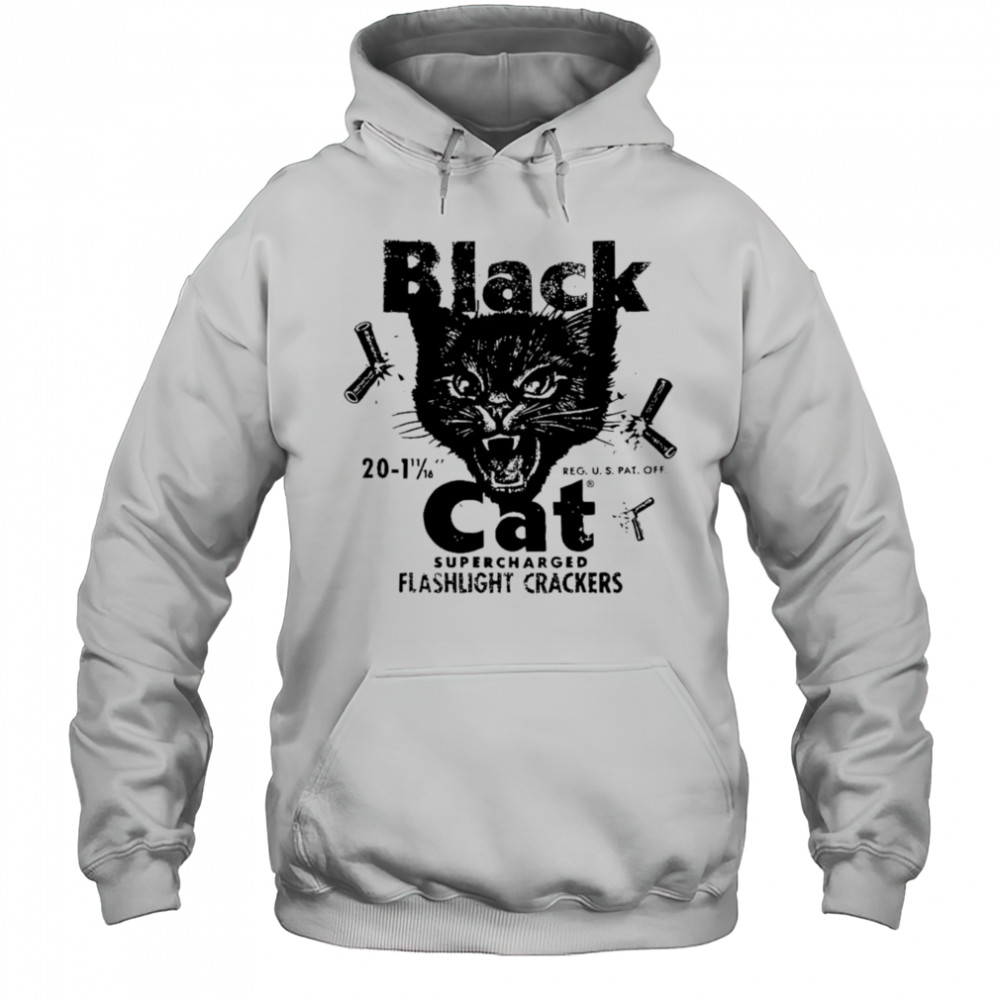 Black Cat Flashlight Crackers Vintage Fireworks Shirt Hoodie